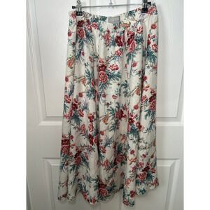 Vintage Esprit Floral Maxi Skirt‎ Cottagecore Romantic Size M